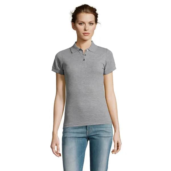 PRIME DAMEN POLO 200g - PRIME WOMEN - Grau-Melange 2