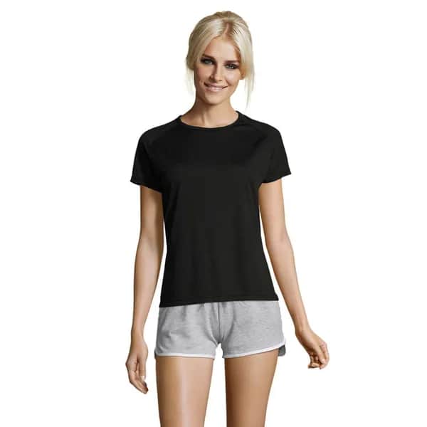SPORTY DAMENT-SHIRT  140g - SPORTY WOMEN - Schwarz