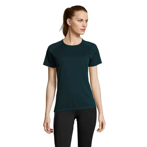 SPORTY DAMENT-SHIRT  140g - SPORTY WOMEN - Petroleum Blau