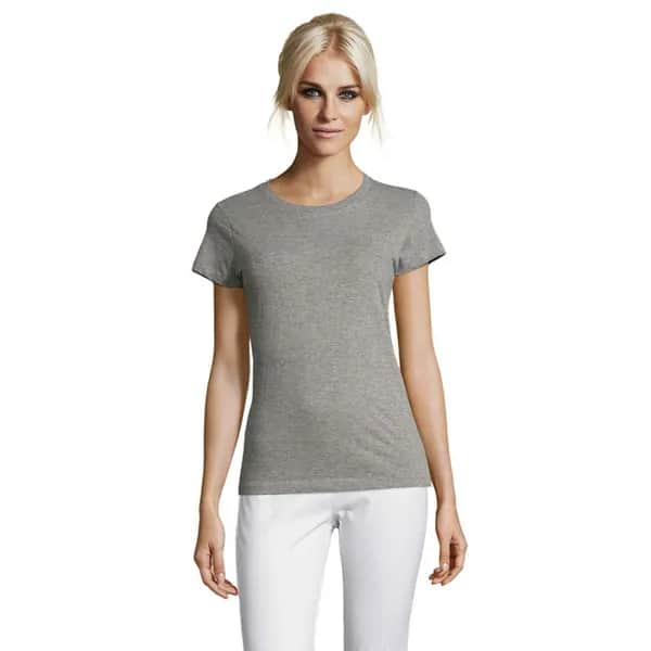 REGENT DAMENT-SHIRT 150g - REGENT WOMEN - Graue Melange