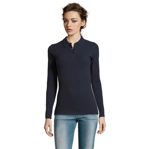 PERFECT LSL WOMEN POLO 180 - PERFECT LSL WOMEN - French Navy