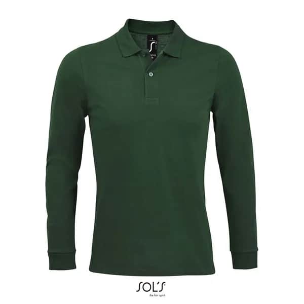PERFECT LSL MEN POLO 180 - PERFECT LSL MEN - Bottle Green