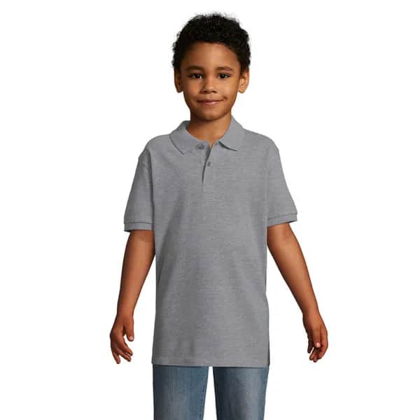PERFECT KINDER POLO 180g - PERFECT KIDS - Grau-Melange 2