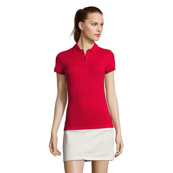 PASSION DAMEN POLO 170g - PASSION - Red