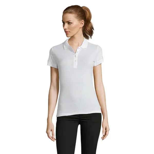 PASSION DAMEN POLO 170g - PASSION - White