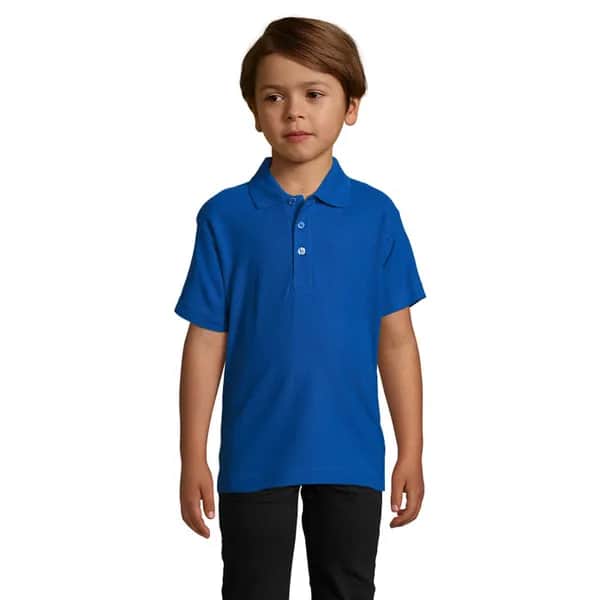 SUMMER II KIDS Polo 170g - SUMMER II KIDS - Royal Blue