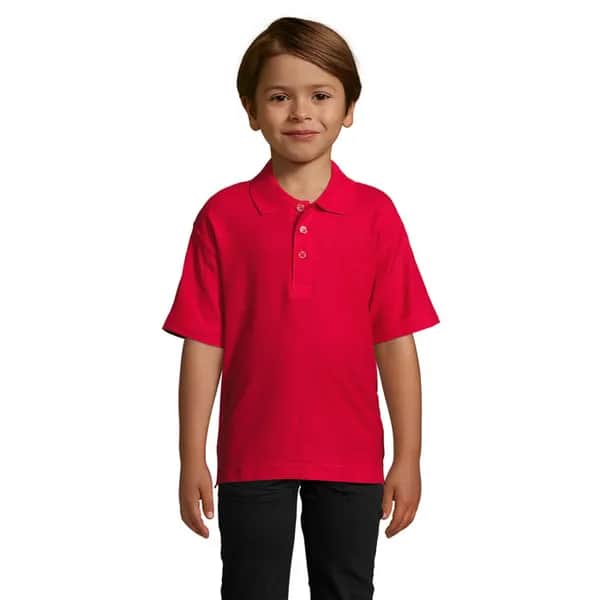 SUMMER II KIDS Polo 170g - SUMMER II KIDS - Red
