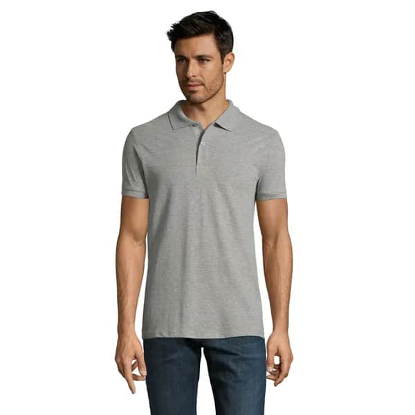 PERFECT MEN Polo 180g - PERFECT MEN - Grau-Melange 2
