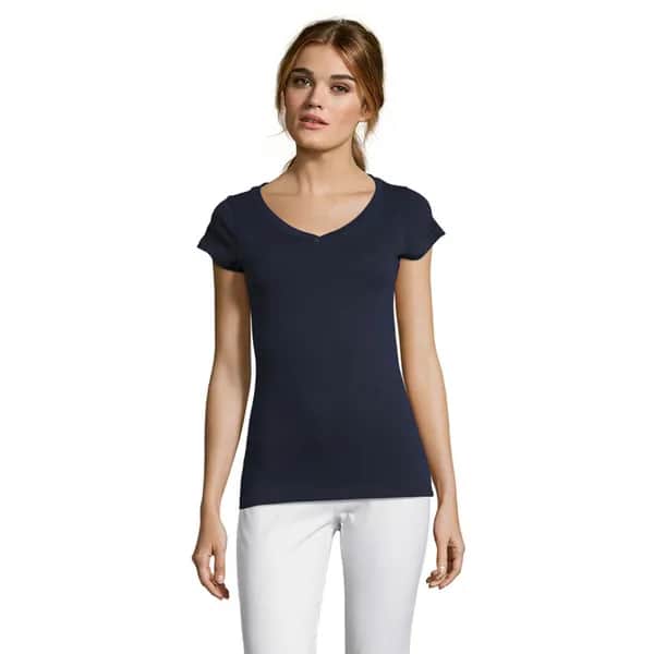 MOON DAMENT-SHIRT 150g - MOON - French Navy