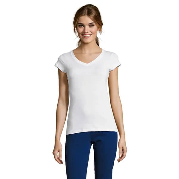 MOON DAMENT-SHIRT 150g - MOON - White