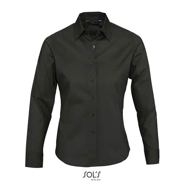 EDEN STRETCH WOMEN SHIRT - EDEN - Schwarz