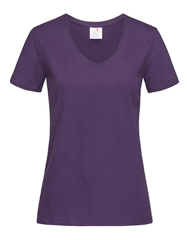 Classic-T V-Neck Women - Deep Berry