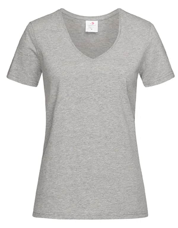 Classic-T V-Neck Women - Grey Heather