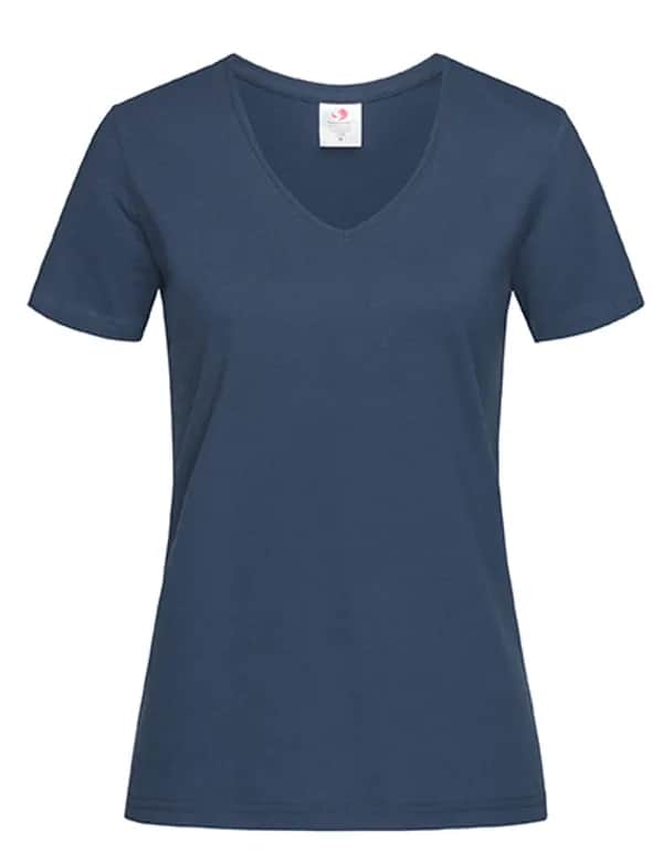 Classic-T V-Neck Women - Navy Blue