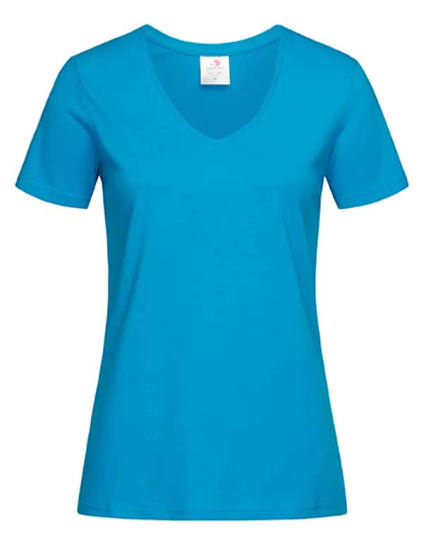 Classic-T V-Neck Women - Ocean Blue