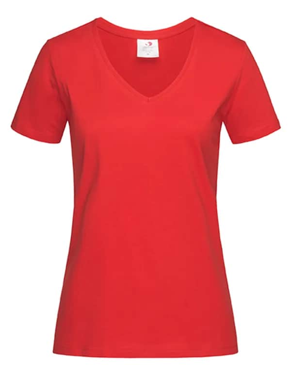 Classic-T V-Neck Women - Scarlet Red