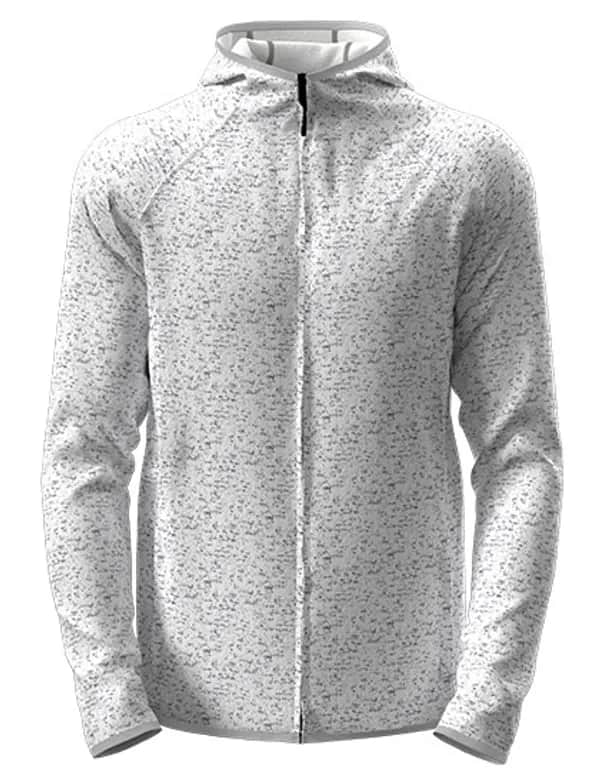 Lux Hooded Knitfleece Jacket - Light Grey Heather