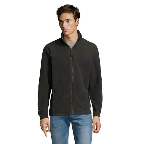 NORTH MEN Fleece-Jacke - NORTH - Anthrazitgrau