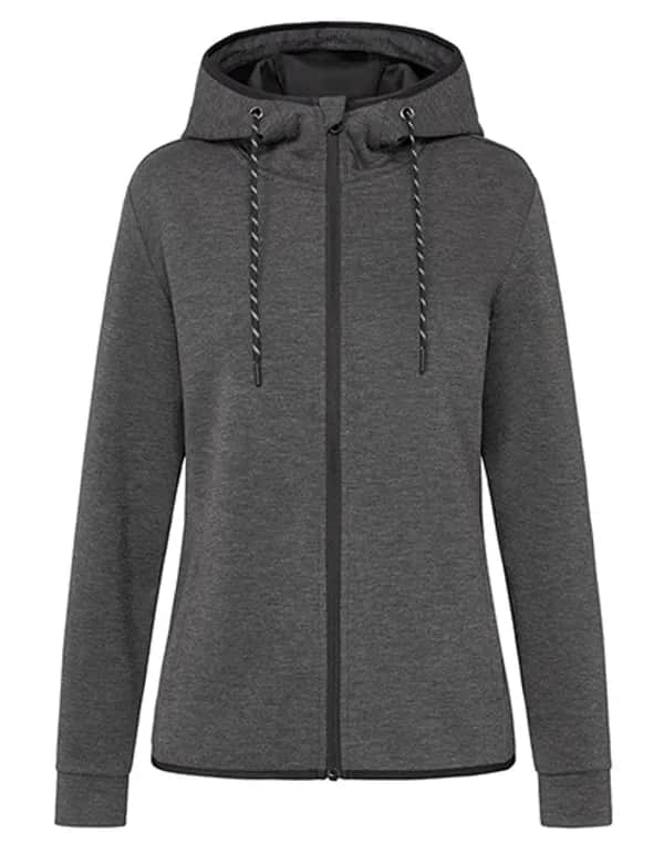 Recycled Scuba Jacket Women - Anthra Heather