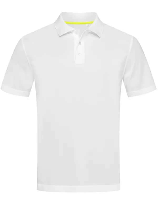 Mesh Polo - White
