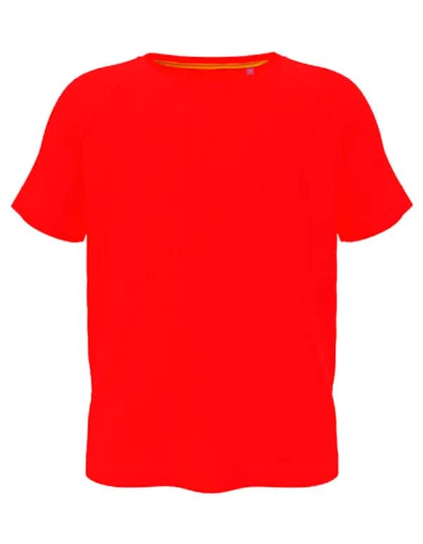 Mesh Raglan Kids - Scarlet Red