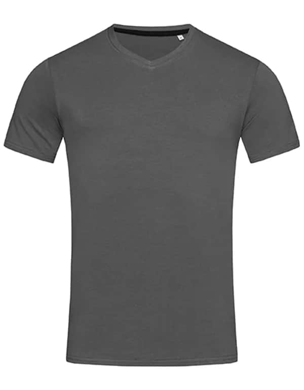 Stretch-T V-Neck - Slate Grey (Solid)
