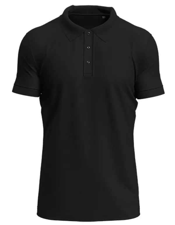 Stretch Polo - Black Opal