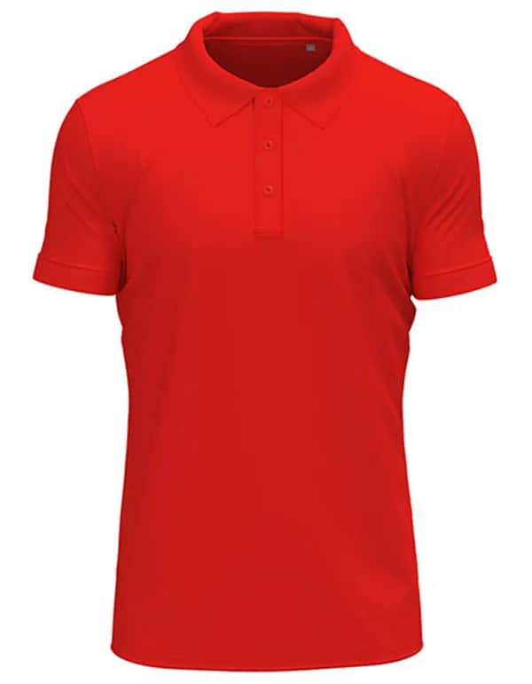 Stretch Polo - Scarlet Red