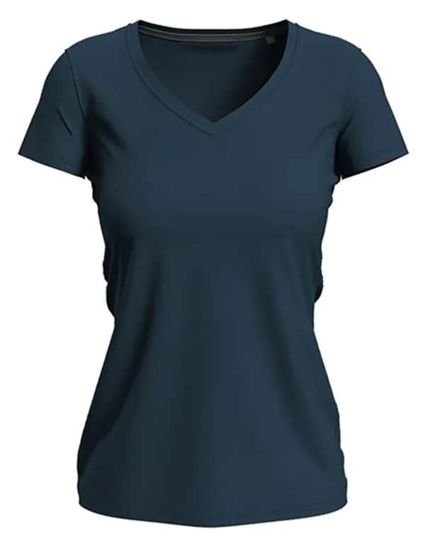 Stretch-T V-Neck Women - Marina Blue