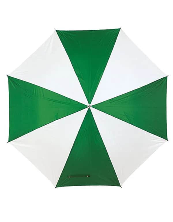 Automatik Stockschirm mit Kunststoffgriff - Green/White