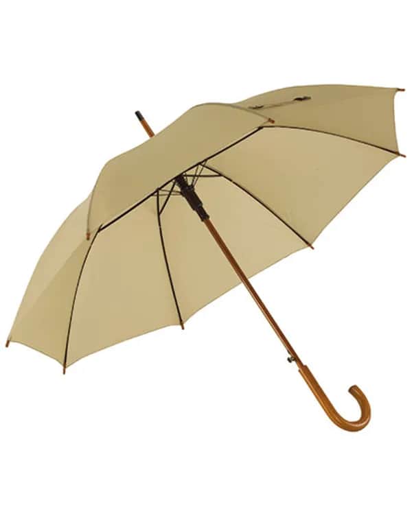 Automatischer Holzstockschirm Tango - Beige