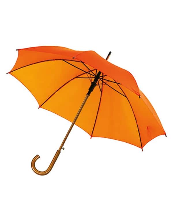 Automatischer Holzstockschirm Tango - Orange