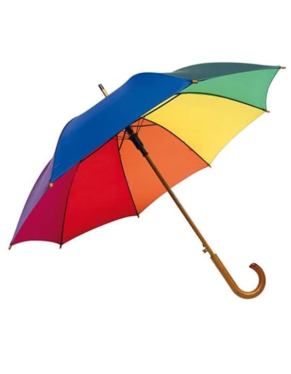 Automatischer Holzstockschirm Tango - Rainbow