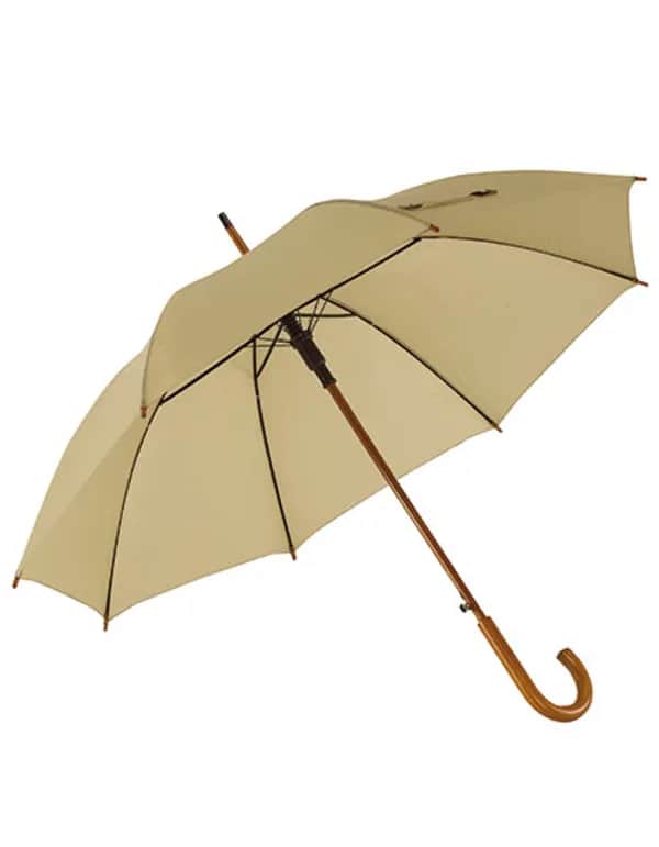 Automatischer Holzstockschirm Boogie - Beige