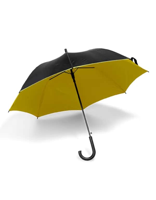 Automatik Stockschirm - Black/Yellow