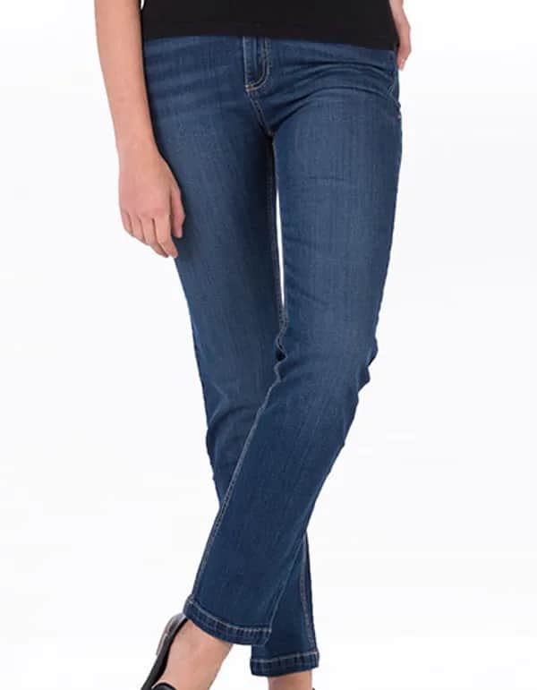Katy Straight Jeans - Dark Blue Wash