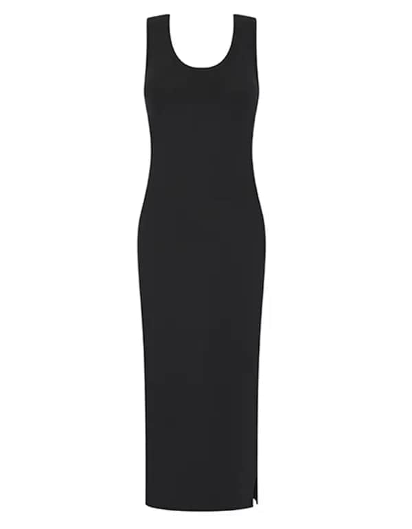 Women´s Racer Back Midi Dress - Black