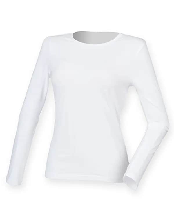 Women´s Feel Good Long Sleeved Stretch T - White