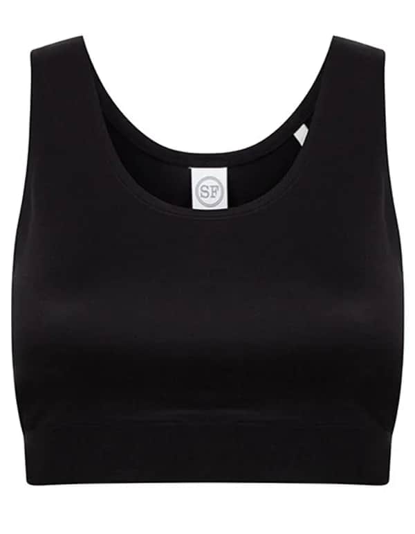 Women´s Fashion Crop Top - Black/Black