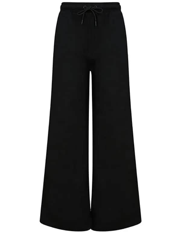 Women´s Sustainable Fashion Wide Leg Joggers - Black