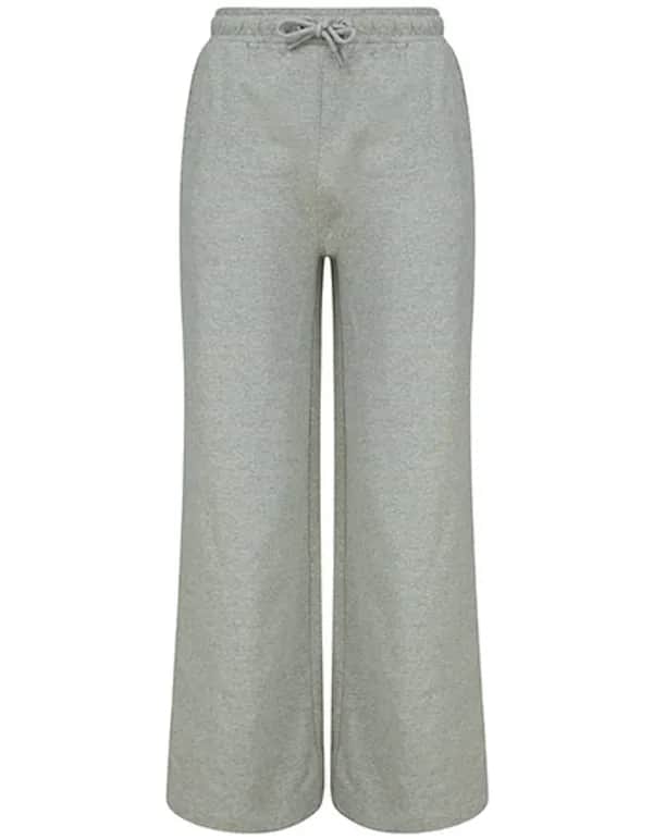 Women´s Sustainable Fashion Wide Leg Joggers - Heather Grey