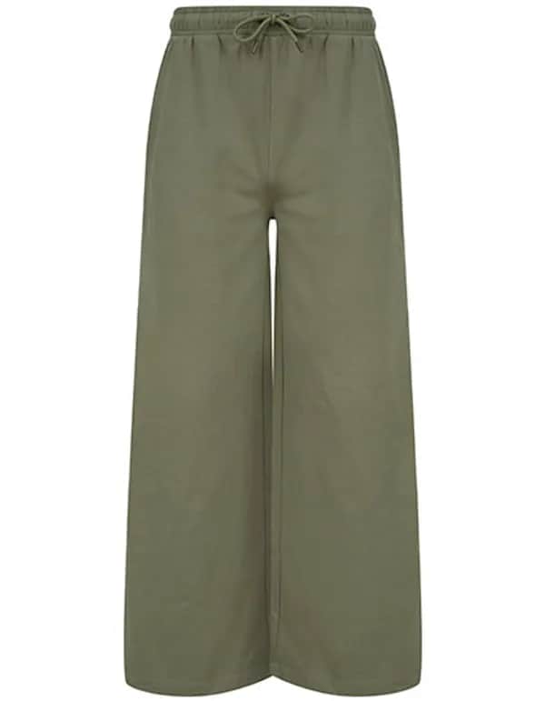 Women´s Sustainable Fashion Wide Leg Joggers - Khaki