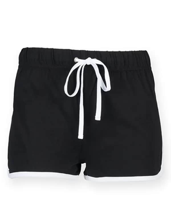 Women´s Retro Shorts - Black/White