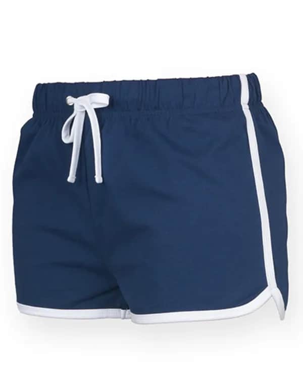 Women´s Retro Shorts - Navy/White