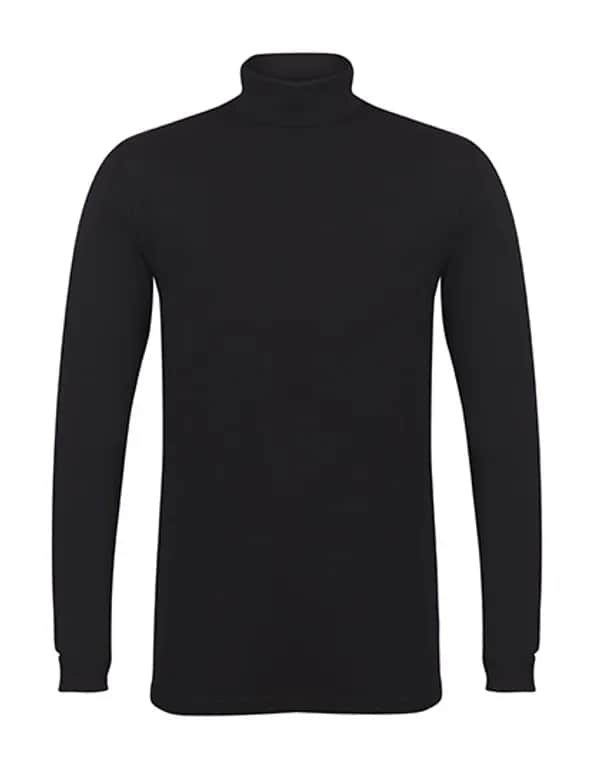 Men´s Feel Good Stretch Roll Neck Top - Black