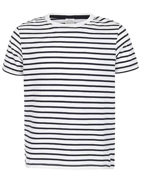 Kids´ Striped T - White/Oxford Navy