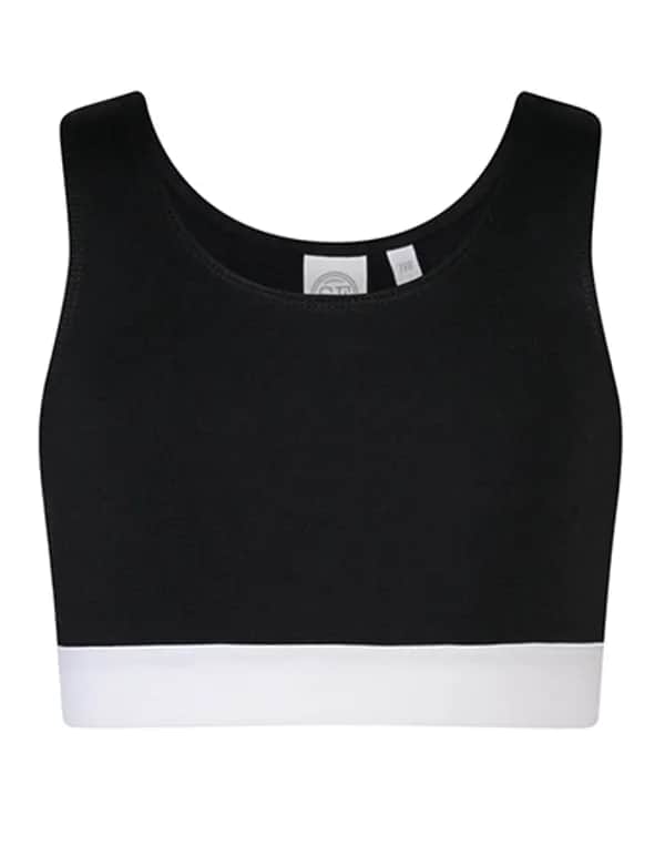 Kids´ Fashion Crop Top - Black/White