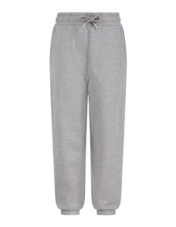 Kids Sustainable Fashion Cuffed Joggers - Heather Grey
