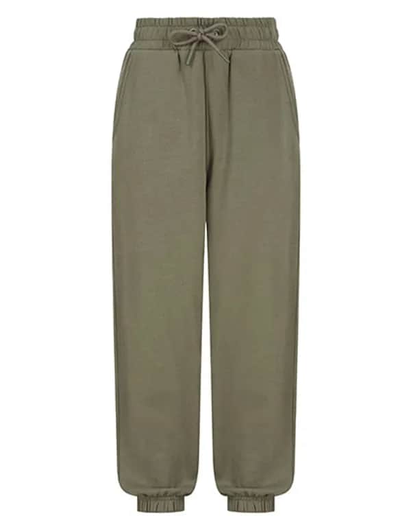 Kids Sustainable Fashion Cuffed Joggers - Khaki