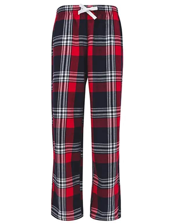 Kids´ Tartan Lounge Pants - Red-Navy Check